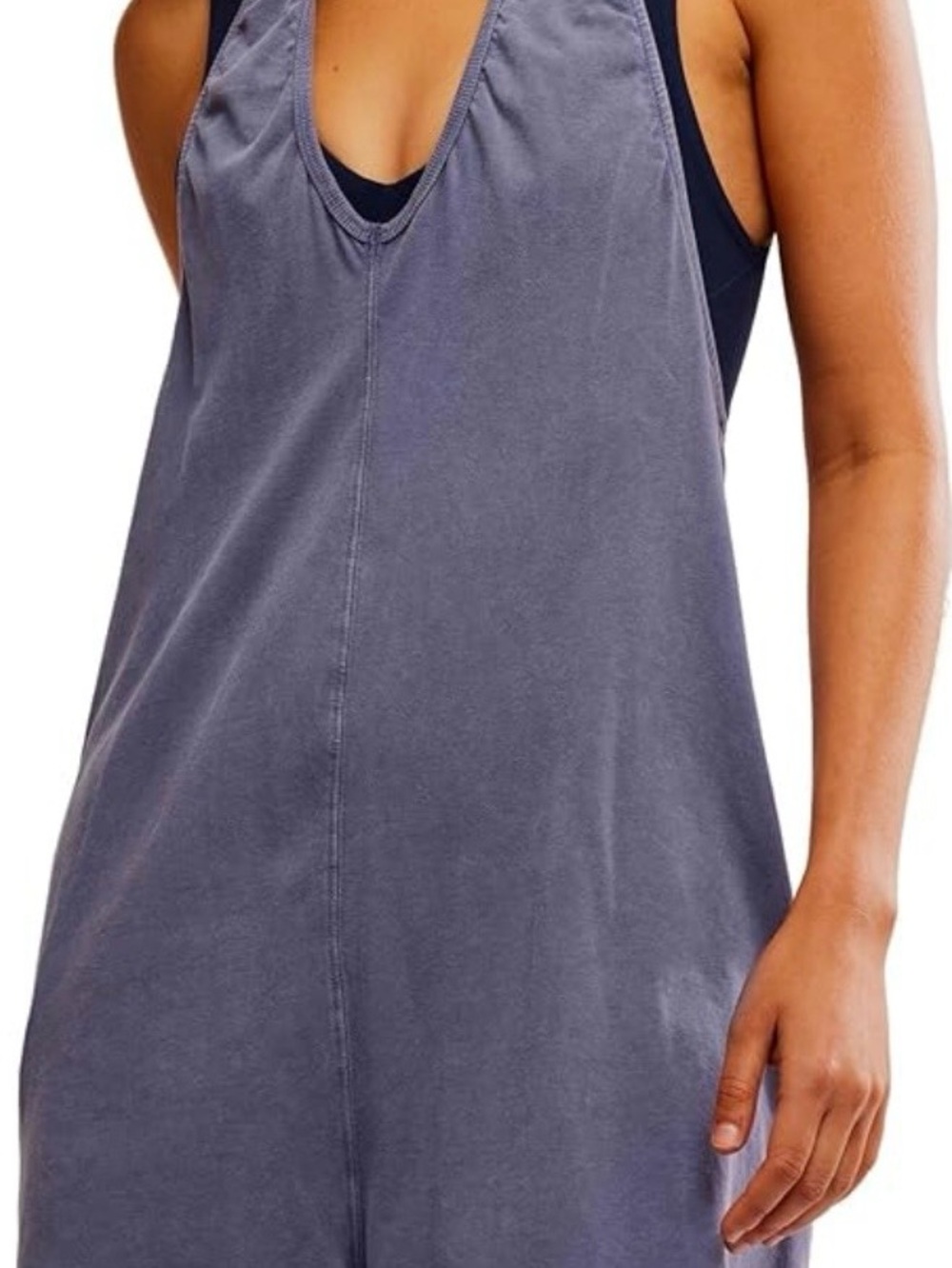 Free People Hot Shot Romper Indigo Size Medium
